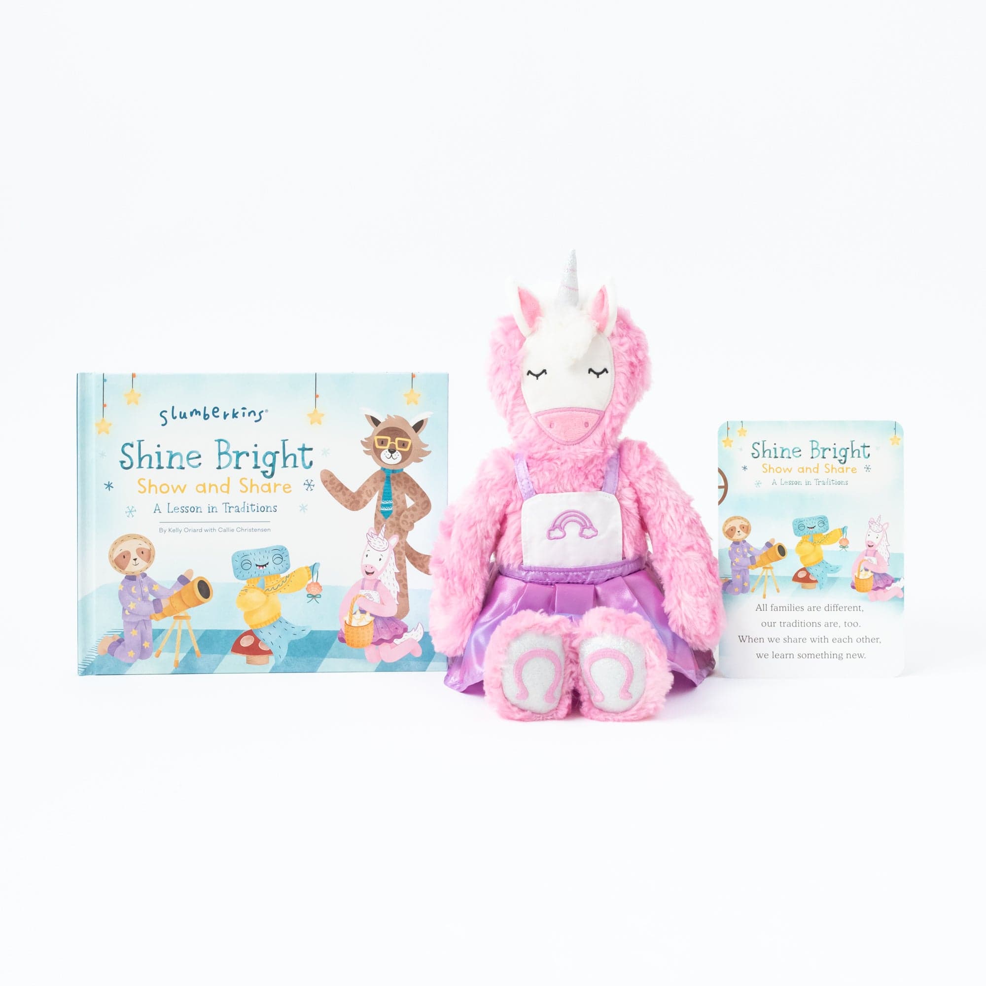 Slumberkins unicorn stuffie EUC w/ card high quality