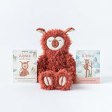 Ultra-plush Alpaca Stuffed Animal with Alpaca Will Be There Board Book and Affirmation Card