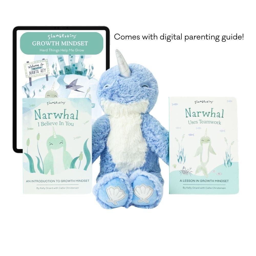 Let's Grow Summer Series: Ocean Blue Narwhal Kin with Books & Parenting Guide