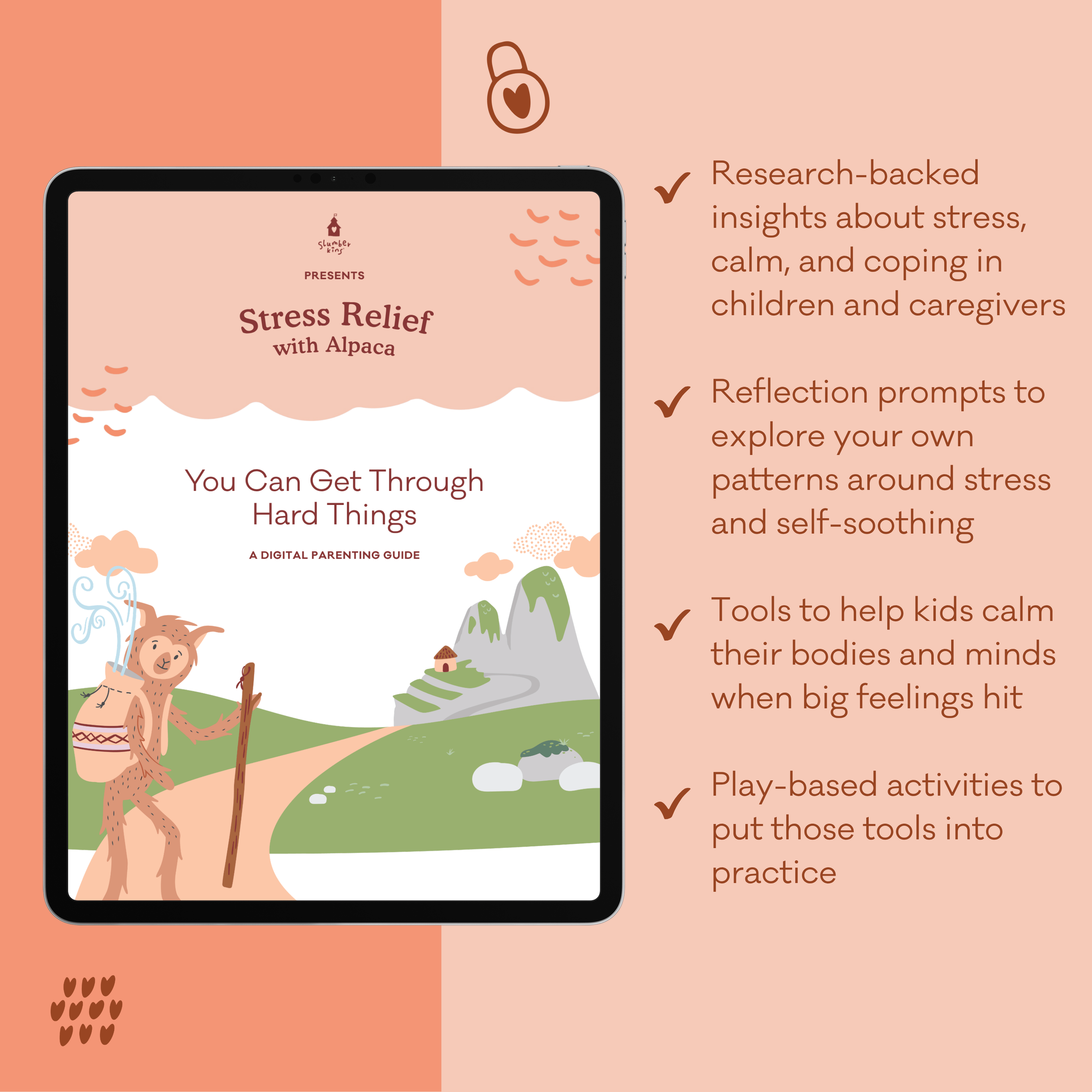 Lighten the Load With Alpaca | Lilac & Ivory Kins with Books & Parenting Guide