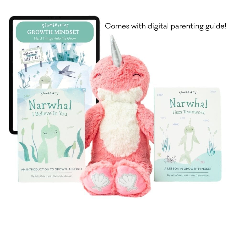Let's Grow Summer Series: Coral Pink Narwhal Kin with Books & Parenting Guide