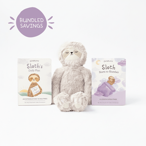 Sloth Stuffed Animal & Books on Routines for Kids | Slumberkins