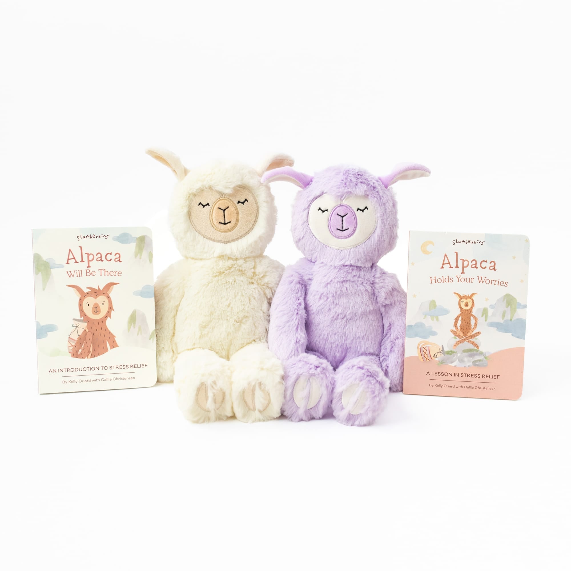 Lighten the Load With Alpaca | Lilac & Ivory Kins with Books