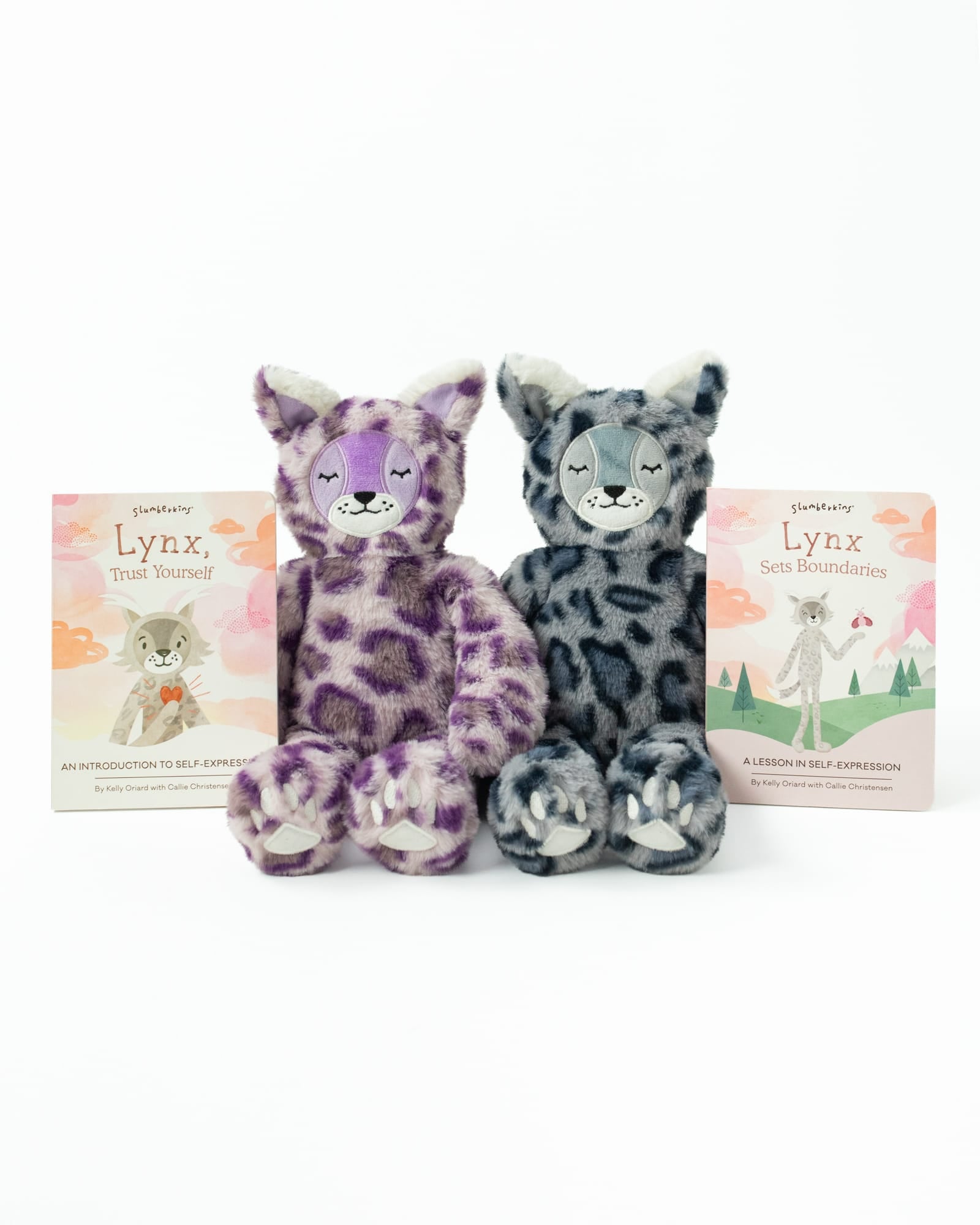Kids Boundaries & Consent Duo Set – Purple and Blue Lynx