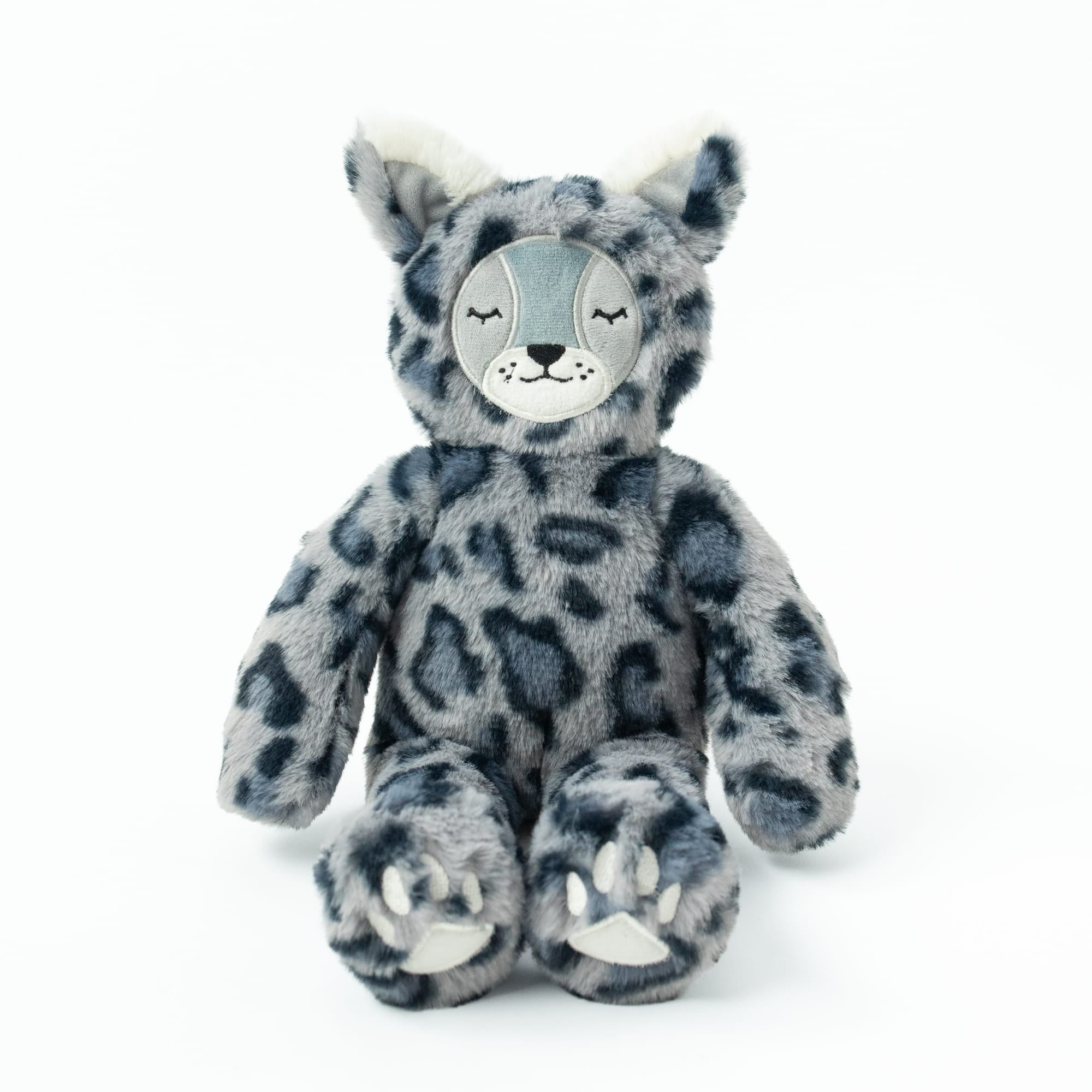 Blue Leopard Lynx Kin with Books