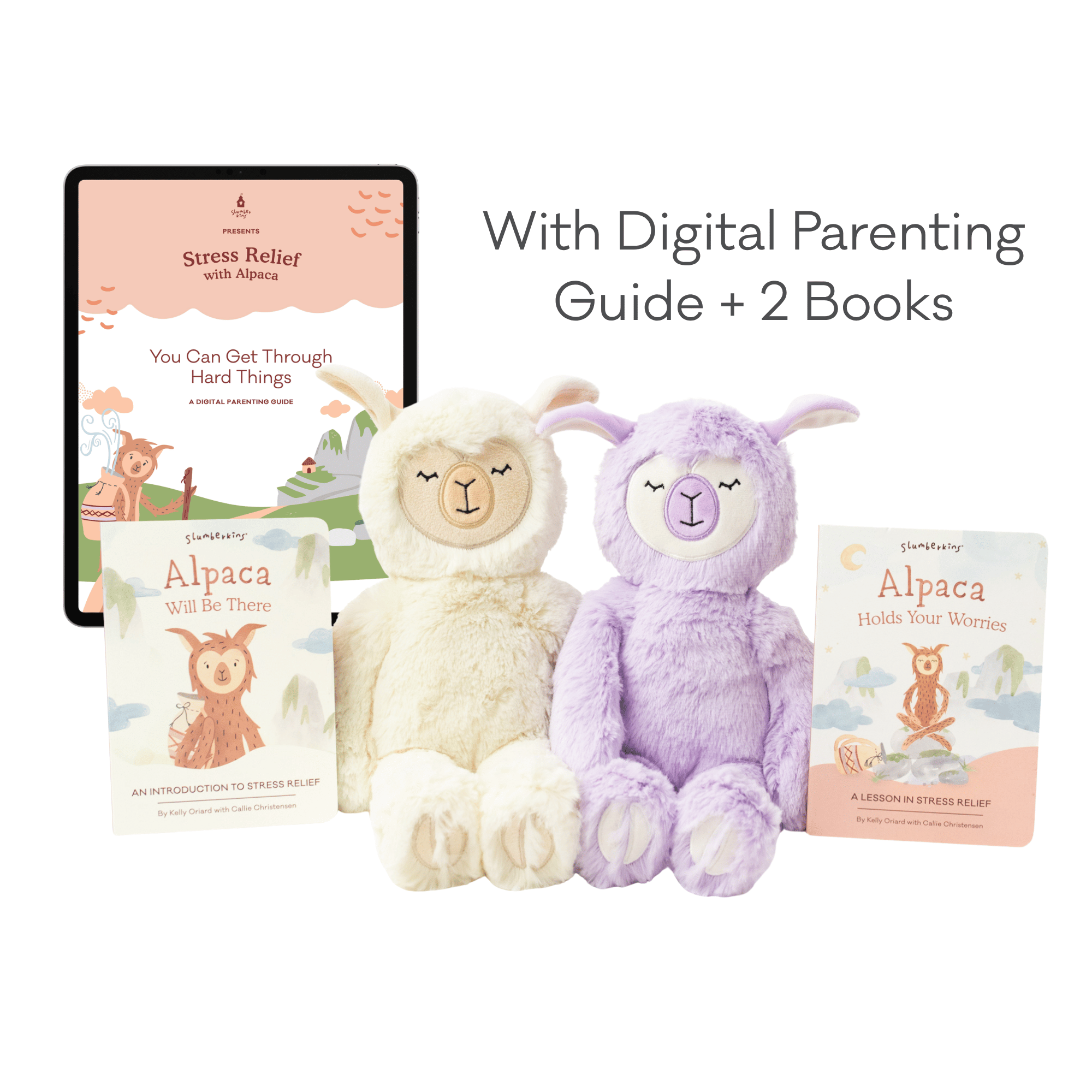 Lighten the Load With Alpaca | Lilac & Ivory Kins with Books & Parenting Guide