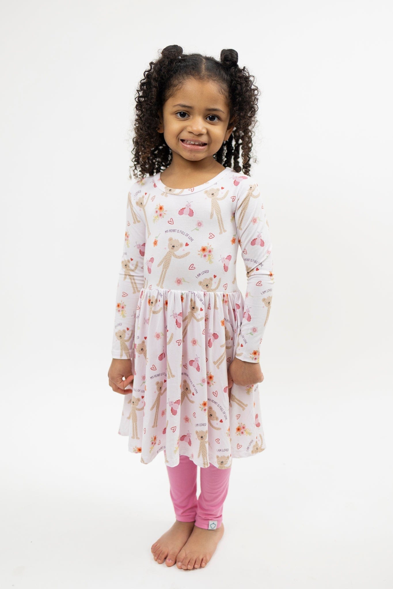 Love Bug Long Sleeve Twirl Dress