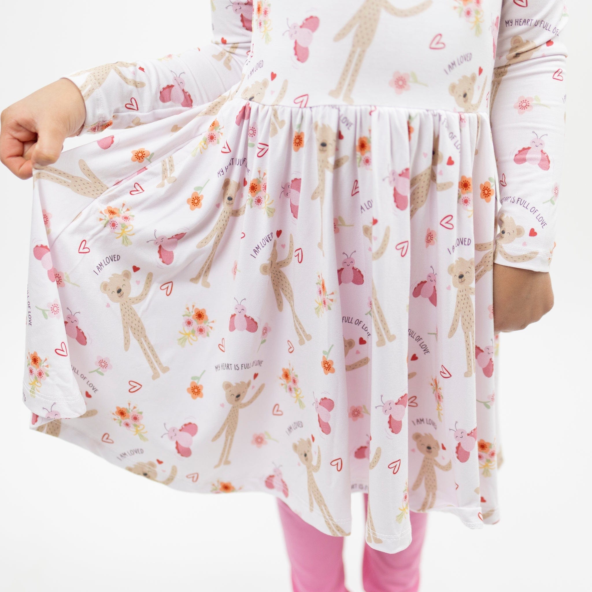 Love Bug Long Sleeve Twirl Dress