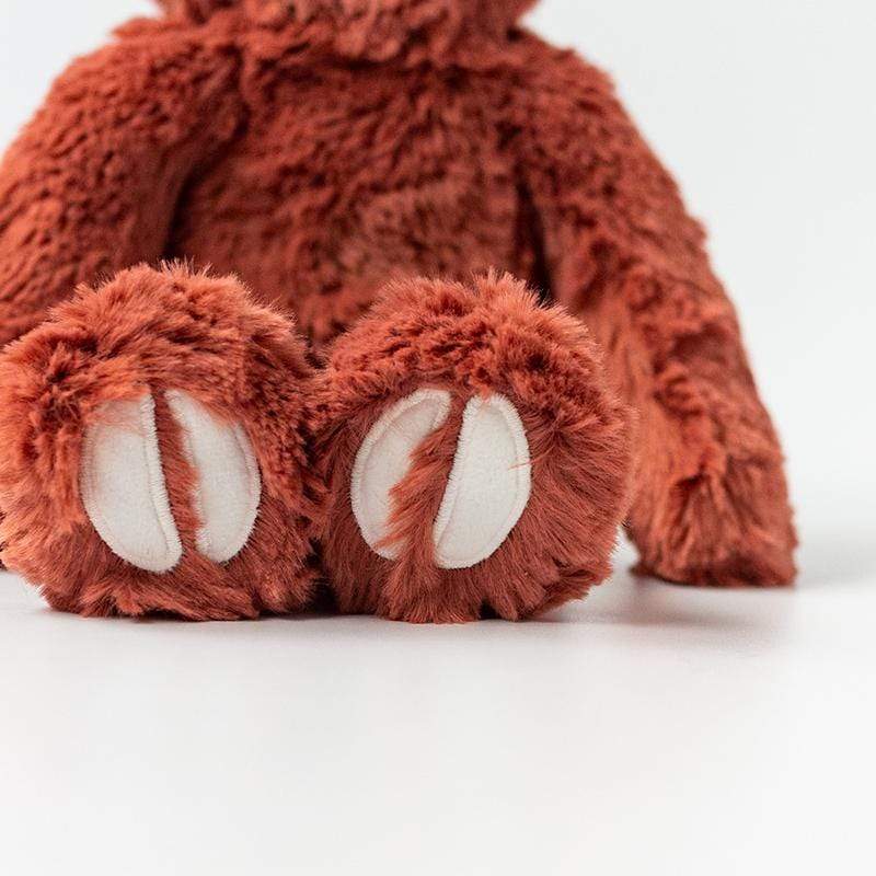 Close up of Alpaca Kins feet, showing a hoof detail in white - View Product
