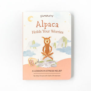 Stress Relief "Alpaca Holds Your Worries" Board Book for Kids