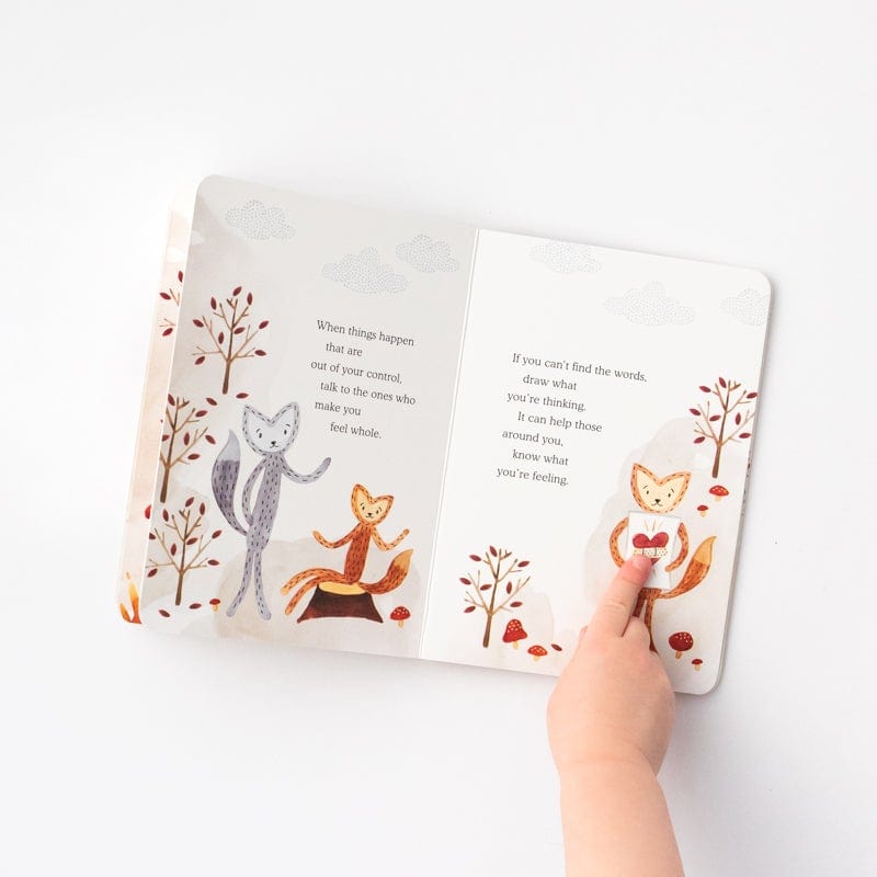 Inside contents of board book with illustrations and story - View Product