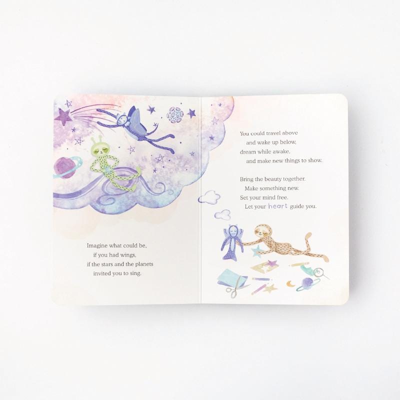 Board book open showing illustrations and story inside - View Product